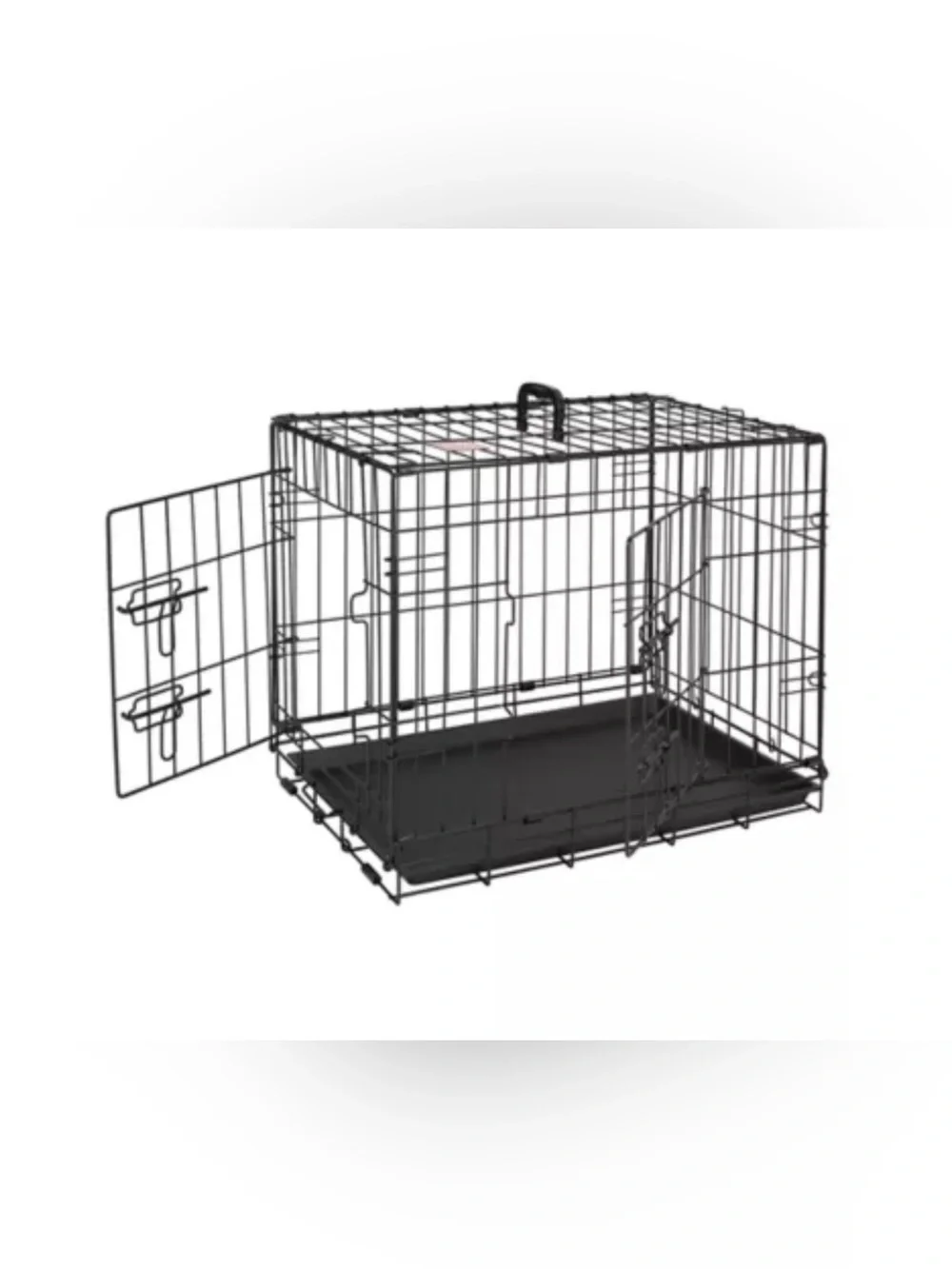 Top Paw® Double Door Folding Wire Dog Crate w/ Divider Panel - Leak Prook Tray;